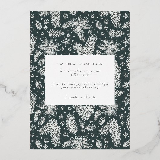 Aankondiging van de geboorte van de feestdag voor (Achterkant)