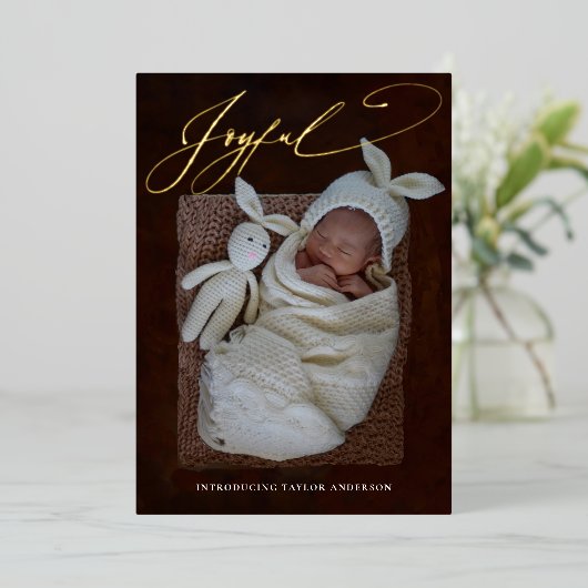 Aankondiging van de geboorte van de feestdag voor  (Staand Voorkant)