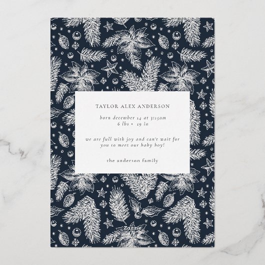 Aankondiging van de geboorte van de feestdag voor  (Achterkant)