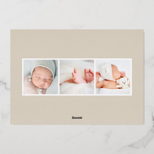 aankondiging van de geboorte van de Folie van Tro (Achterkant)