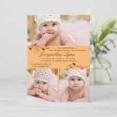 Aankondiging van de geboorte van de Foto van herfs (Staand voorkant)