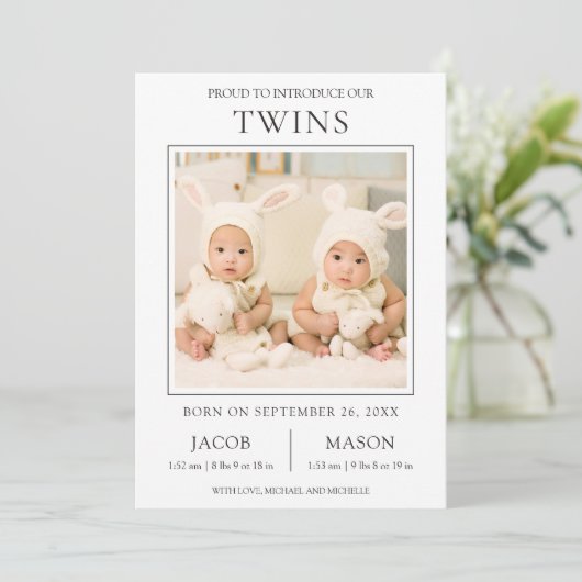 Aankondiging van de geboorte van de foto van Moder (Staand voorkant)