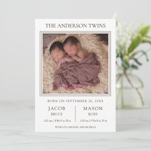 Aankondiging van de geboorte van de foto van Moder (Staand voorkant)