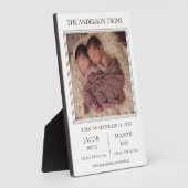 Aankondiging van de geboorte van de foto van Moder Fotoplaat (Zijkant)