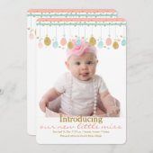 Aankondiging van de Geboorte van de Foto van Pasen (Voorkant / Achterkant)