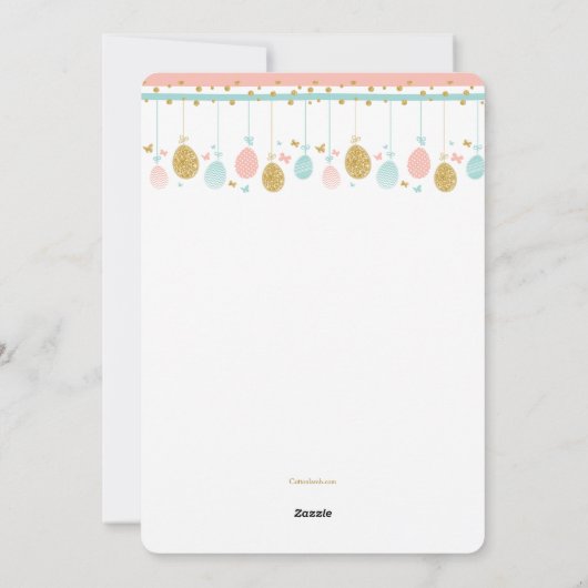 Aankondiging van de Geboorte van de Foto van Pasen (Achterkant)