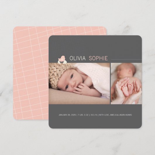 Aankondiging van de geboorte van de haattige Baby  (Voorkant / Achterkant)