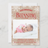 Aankondiging van de geboorte van de kerstzegen (Voorkant)