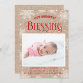 Aankondiging van de geboorte van de kerstzegen (Voorkant / Achterkant)