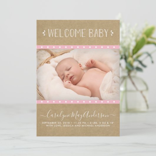 Aankondiging van de geboorte van de kraft van het  (Staand voorkant)