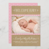 Aankondiging van de geboorte van de kraft van het  (Voorkant / Achterkant)