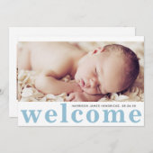 Aankondiging van de geboorte van de moderne babyjo (Voorkant / Achterkant)