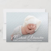 Aankondiging van de geboorte van de moderne babyjo (Voorkant)