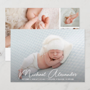 Aankondiging van de geboorte van de moderne babyjo