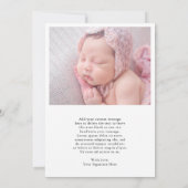 Aankondiging van de geboorte van de moderne Foto C (Achterkant)