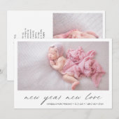 Aankondiging van de geboorte van de moderne Foto C (Voorkant / Achterkant)