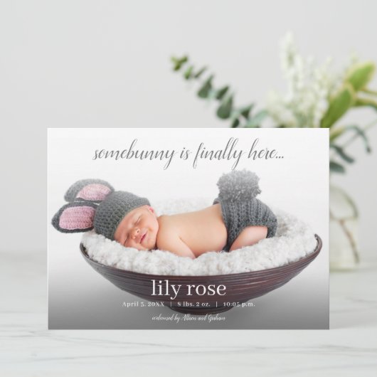 Aankondiging van de geboorte van de moderne paasle (Staand voorkant)