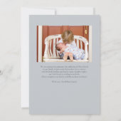 Aankondiging van de geboorte van de pastblauw Vert (Achterkant)