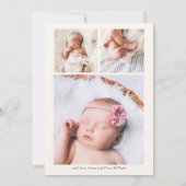 Aankondiging van de geboorte van de roze Waterverf (Achterkant)