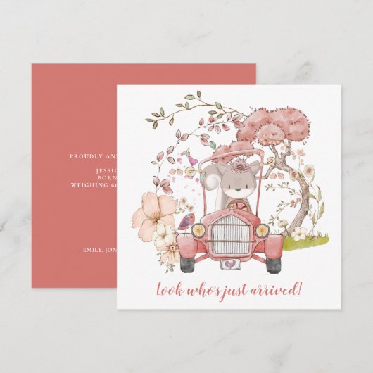 Aankondiging van de geboorte van de teruil van de  (Voorkant / Achterkant)