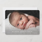 Aankondiging van de geboorte van de 'Traded Silent (Achterkant)