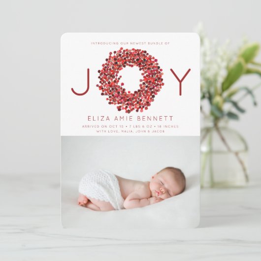 Aankondiging van de geboorte van de waterverf Berr (Staand voorkant)