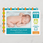 Aankondiging van de geboorte van edele statistieke (Voorkant / Achterkant)