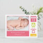 Aankondiging van de geboorte van edele statistieke (Staand voorkant)