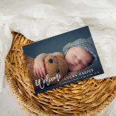 Aankondiging van de geboorte van een baby in het Z Briefkaart