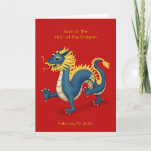 Aankondiging van de geboorte van een drakenbaby
