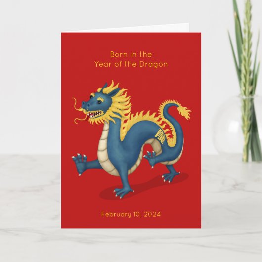 Aankondiging van de geboorte van een drakenbaby (Voorkant)