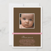 Aankondiging van de geboorte van een dubbelzijdig  (Achterkant)