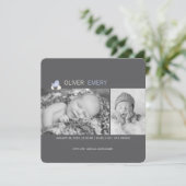 Aankondiging van de geboorte van een gebroken eier (Staand voorkant)