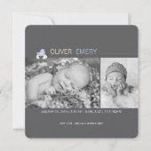 Aankondiging van de geboorte van een gebroken eier (Voorkant)