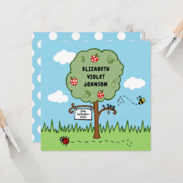 Aankondiging van de geboorte van een gepersonalise