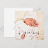 Aankondiging van de geboorte van een kostbaar meis (Voorkant / Achterkant)