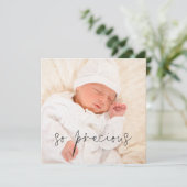 Aankondiging van de geboorte van een kostbaar meis (Staand voorkant)