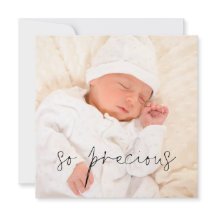 Aankondiging van de geboorte van een kostbaar meis