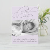 Aankondiging van de geboorte van een modern Lijst  (Staand voorkant)