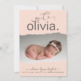 Aankondiging van de geboorte van een modern Lijst 