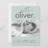 Aankondiging van de geboorte van een modern Lijst  (Voorkant)