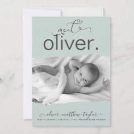 Aankondiging van de geboorte van een modern Lijst 