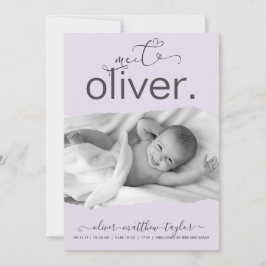 Aankondiging van de geboorte van een modern Lijst 