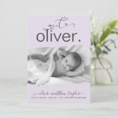 Aankondiging van de geboorte van een modern Lijst  (Staand voorkant)