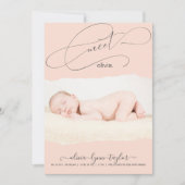 Aankondiging van de geboorte van een modern Lijst  (Voorkant)