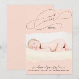 Aankondiging van de geboorte van een modern Lijst 