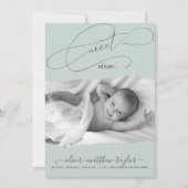 Aankondiging van de geboorte van een modern Lijst  (Voorkant)