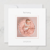 Aankondiging van de geboorte van een moderne baby- (Voorkant)