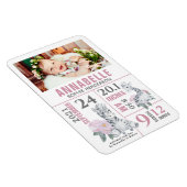 Aankondiging van de geboorte van een moderne baby- magneet (Rechterzijde)