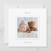 Aankondiging van de geboorte van een moderne klein (Voorkant)